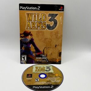 Sony PlayStation 2 Wild Arms‎ 3 Demo Disc PS2 Rare Promo JRPG Retro Gaming